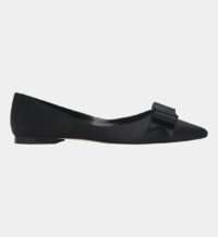 Ballerines Persia en satin Noir L.K.Bennett