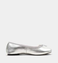 Ballerines Ruby en cuir métallisé Gris Repetto