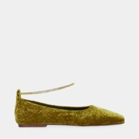 Ballerines velours Jaune Maria Luca