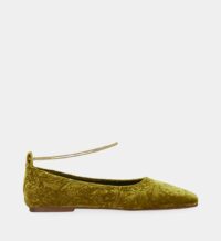 Ballerines velours Jaune Maria Luca