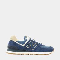 Baskets basses 574 cuir suédé et mesh Bleu New Balance