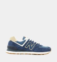 Baskets basses 574 cuir suédé et mesh Bleu New Balance