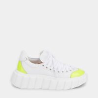 Baskets basses Blondie Ties détails fluo Blanc AGL