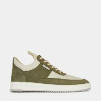 Baskets basses Low Top Game cuir Vert Filling Pieces