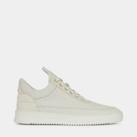 Baskets basses Low Top Ripple Cuir Blanc Filling Pieces