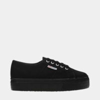 Baskets basses coton Noir Superga