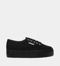 Baskets basses coton Noir Superga