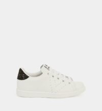 Baskets basses cuir sequins Blanc Victoria