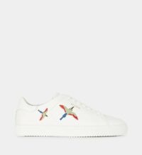Baskets basses griffe broderie cuir Blanc Axel Arigato