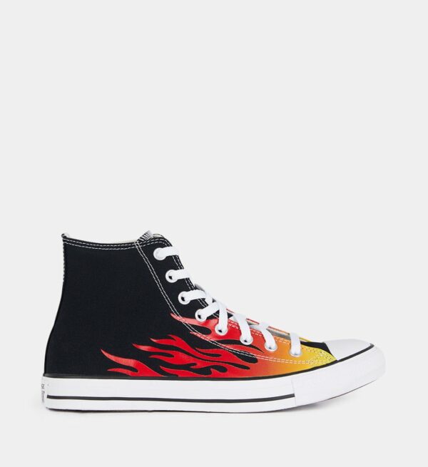 Baskets montantes Chuck Taylor flamme Noir Converse