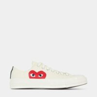 Baskets montantes Comme des Garçons PLAY X Converse coton Beige Comme des Garçons PLAY