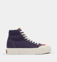 Baskets montantes Tencel coton bio colorblock Bleu Good News