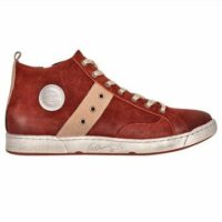 Baskets montantes en cuir JAGGER/CR H4F Orange Pataugas