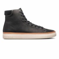 Baskets montantes en cuir à lacets BRADLEY WELT Noir Clae