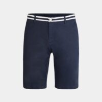 Bermuda chino droit coton bio stretch Bleu Hackett London