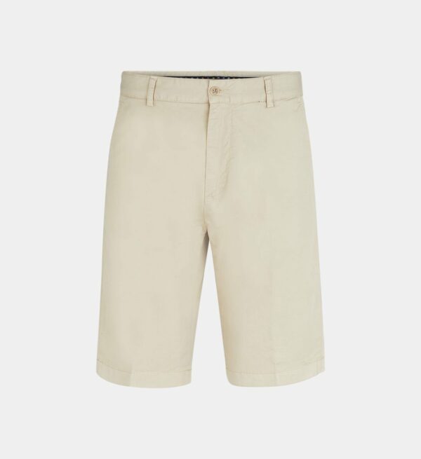 Bermuda chino droit stretch uni Beige Paul And Shark