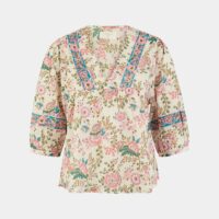 Blouse Leeloo gaze de coton Multicolore Garance Paris