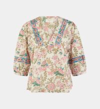 Blouse Leeloo gaze de coton Multicolore Garance Paris