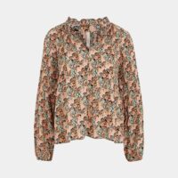 Blouse plissée fleurs Multicolore I.Code