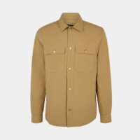 Blouson Alex droit coton à pressions Beige A.P.C.