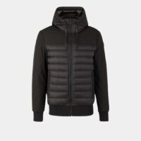 Blouson Moutray court rembourré capuche Noir Moose Knuckles