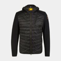 Blouson Nolan nylon déperlant et texturé capuche Noir Parajumpers