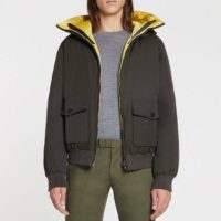 Blouson court Alvin réversible capuche Jaune Dualist