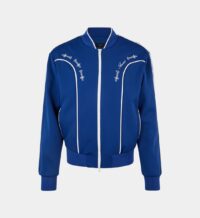 Blouson court Western broderies Bleu Amiri