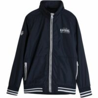 Blouson court zippé dos logotypé Bleu Kaporal Jeans