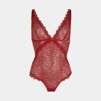 Body Ysé x La Redoute en dentelle Rouge Ysé