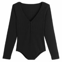 Body Ysé x La Redoute en maille côtelée Noir Ysé