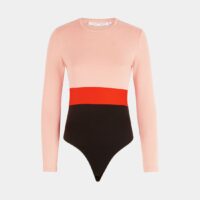 Body colorblock manches longues Noir Proenza Schouler