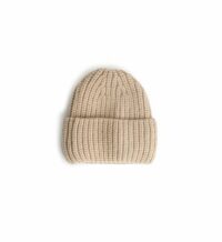 Bonnet maille MENUIRES Beige Wild