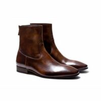 Boots en cuir vieilli MAC GILL Marron Pete Sorensen