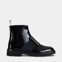 Bottines Chelsea Viv' Rangers boucle métal Noir Roger Vivier