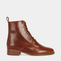 Bottines Doria lacets cuir lisse Marron Bobbies