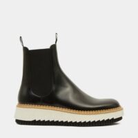 Bottines Kurtys cuir Noir Chloe