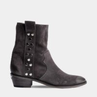 Bottines Pilar High en cuir Gris Zadig&Voltaire