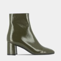 Bottines à talons Doma en cuir verni Vert Jonak