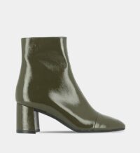 Bottines à talons Doma en cuir verni Vert Jonak