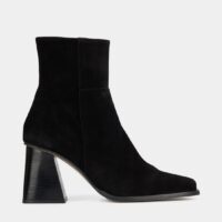 Bottines à talons South Black daim Noir Alohas