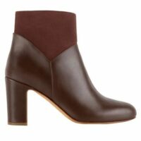 Bottines en cuir L ÉTONNANTE Rouge Bobbies