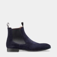 Bottines en daim Bleu Santoni