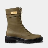 Bottines militaires à ornement T Vert Tory Burch