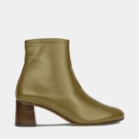 Bottines n°401 en cuir Vert Rivecour