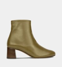 Bottines n°401 en cuir Vert Rivecour