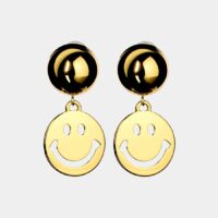 Boucles d'oreilles Moschino x Smiley Jaune Moschino Couture