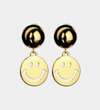 Boucles d'oreilles Moschino x Smiley Jaune Moschino Couture