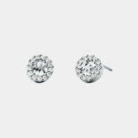 Boucles d'oreilles clous studs argent Gris Michael Kors