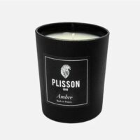 Bougie Ambre Noir Plisson